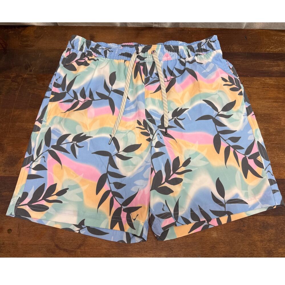 Sonoma Board Shorts Swim Trunks Bathing Suit Tropical Print Men's Size Small